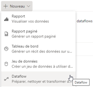 Créer un Dataflow sur Power BI Services