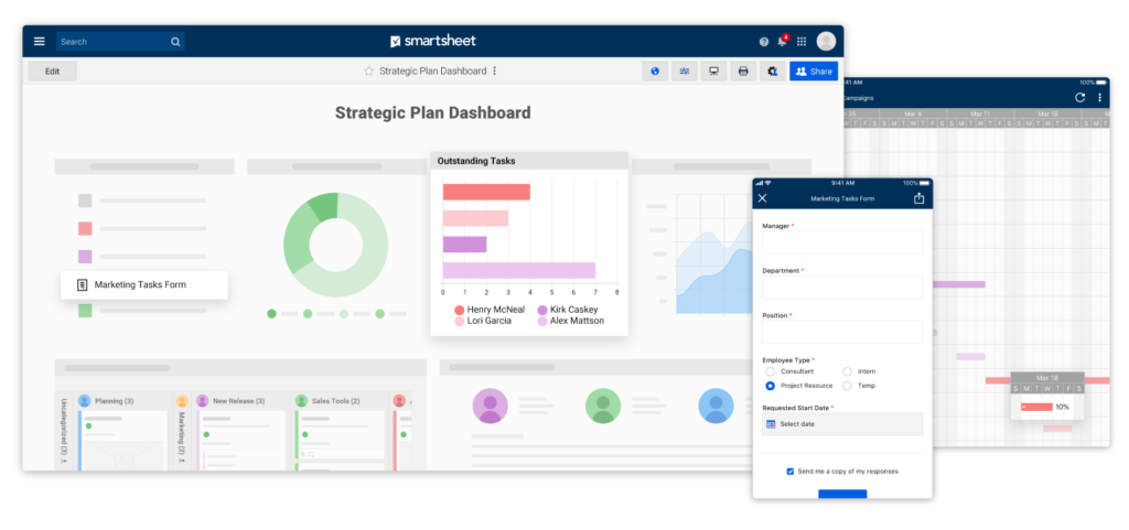 Projets Smartsheet